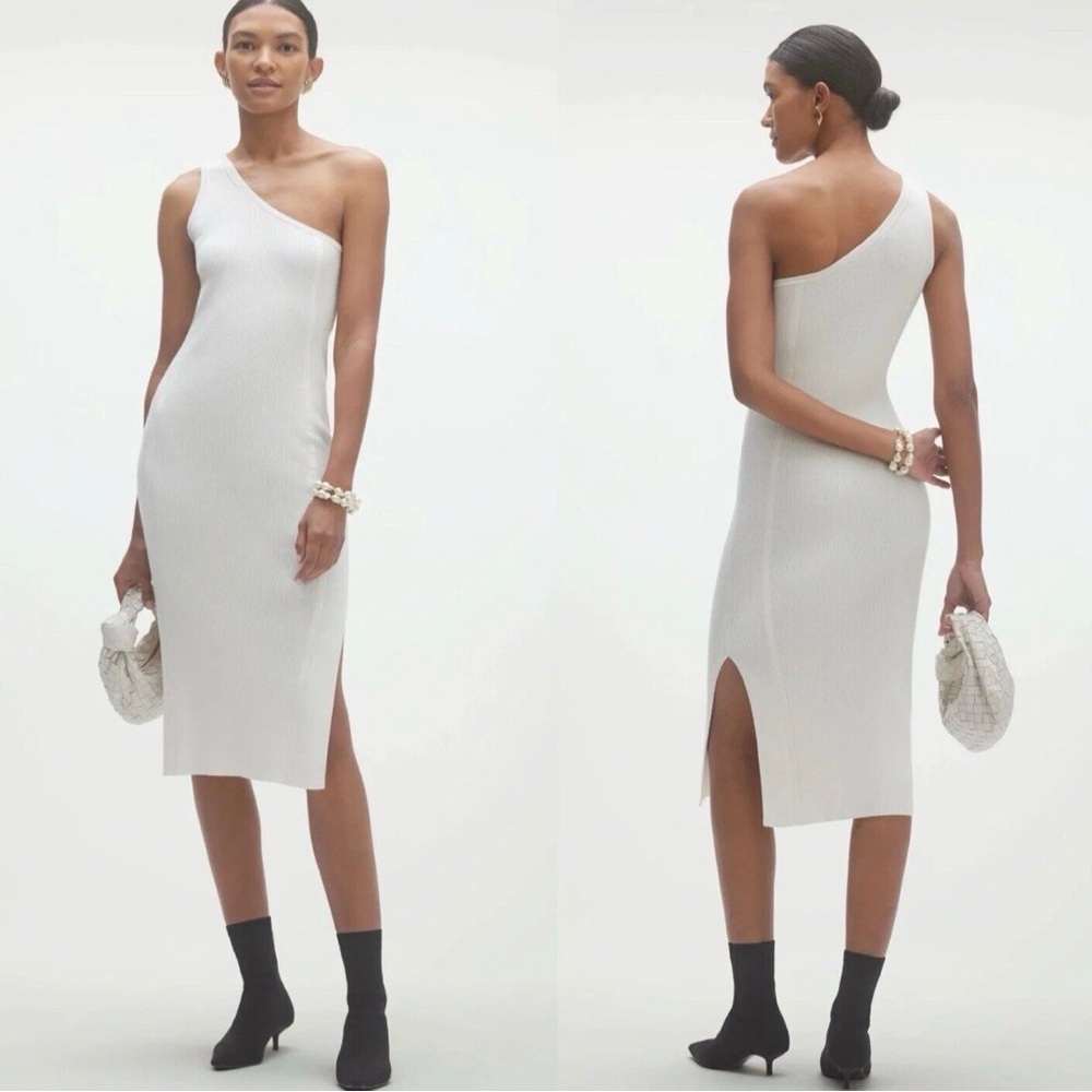 Naked Cashmere One-Shoulder White Dress